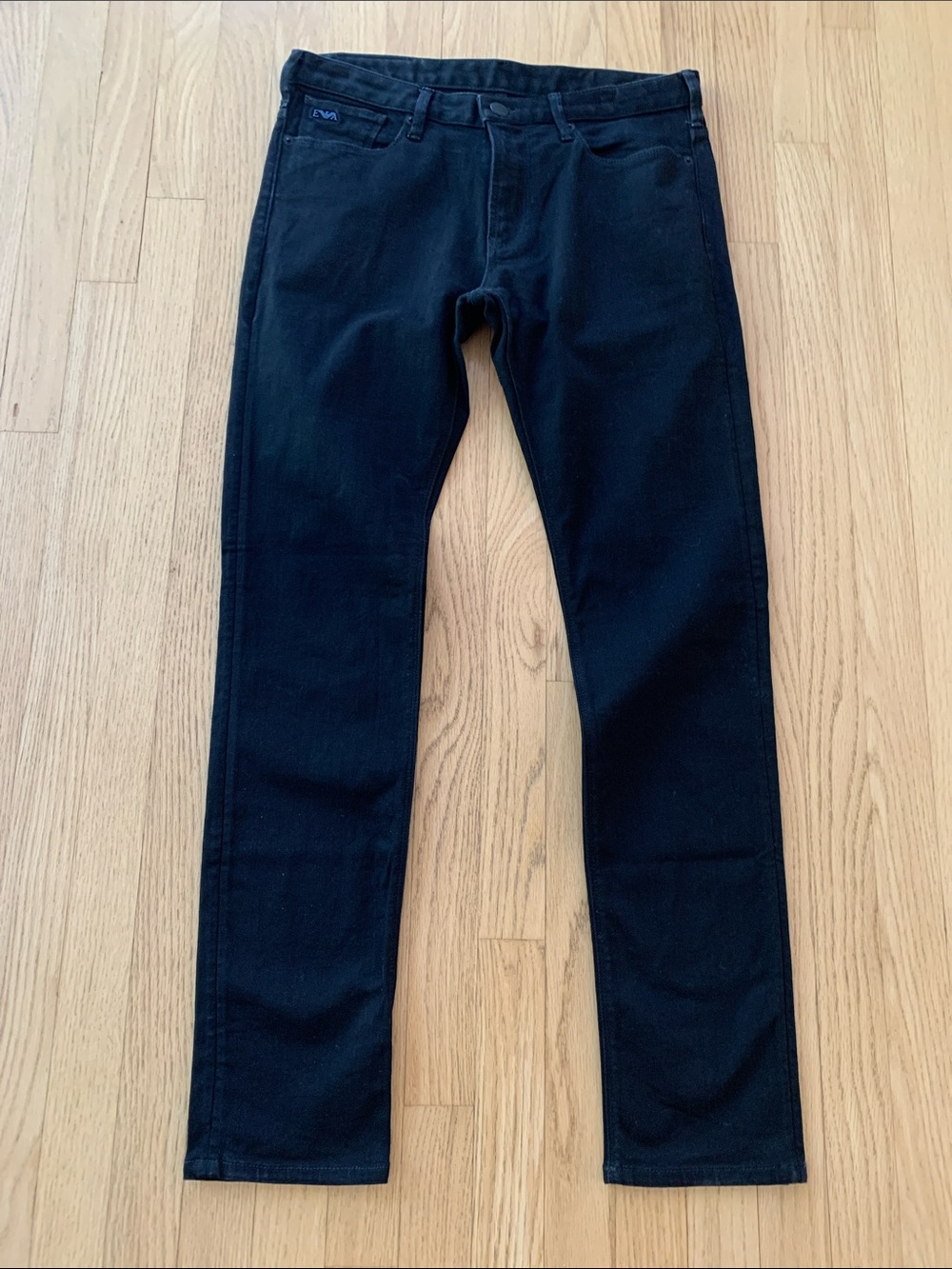 Emporio Armani Men’s Essential Slim Fit Cotton Denim Jeans Black 32x32